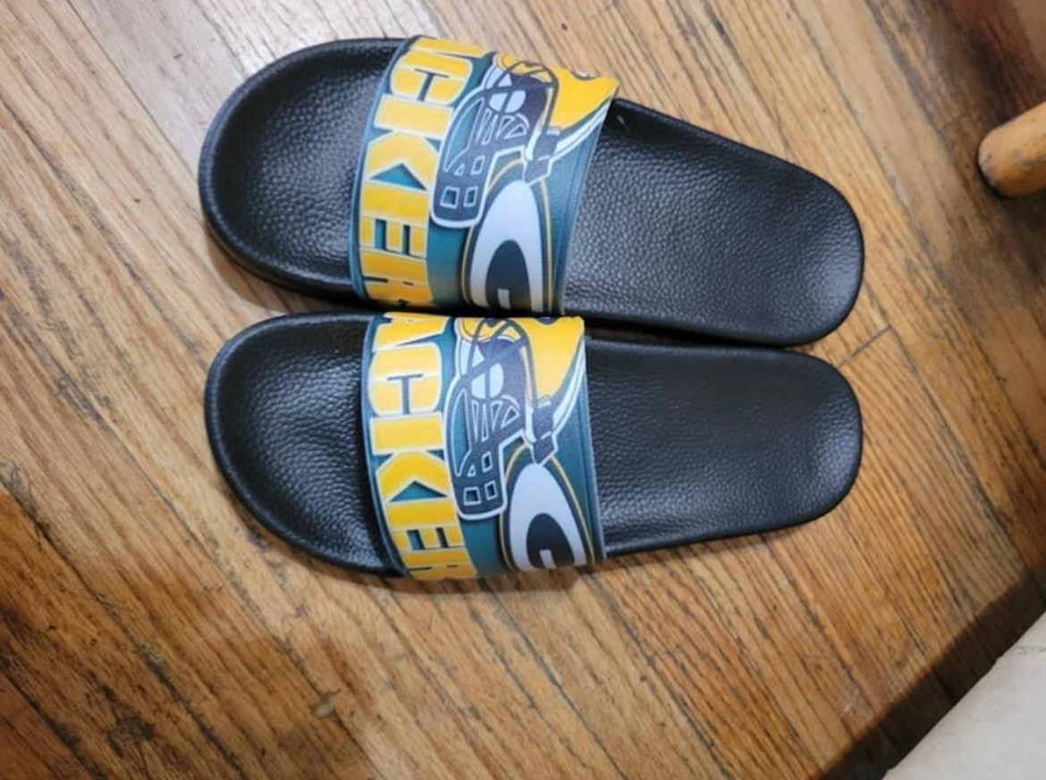 Slide in sandals