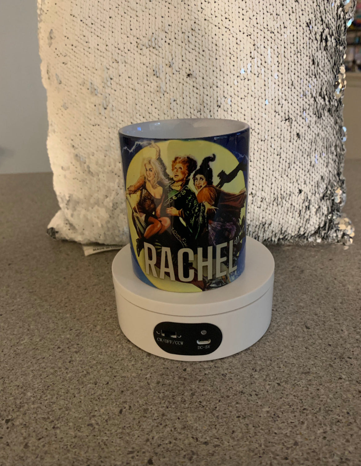 Custom mugs (regular or stainless-steel travel mug),